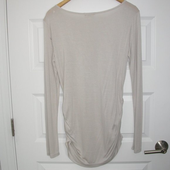 Moonbeam Beige Rauched Sided Shirt - Picture 6 of 6
